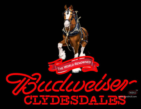 Custom Budweiser Clydesdales Neon Sign  