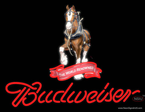 Custom Budweiser Clydesdales Real Neon Glass Tube Neon Sign 