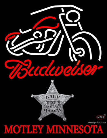 Custom Budweiser Motley Minnesota Neon Sign  