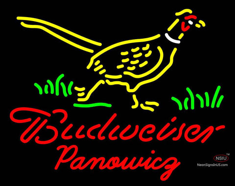 Custom Budweiser Nebraska Panowicz Pheasant Neon Sign  