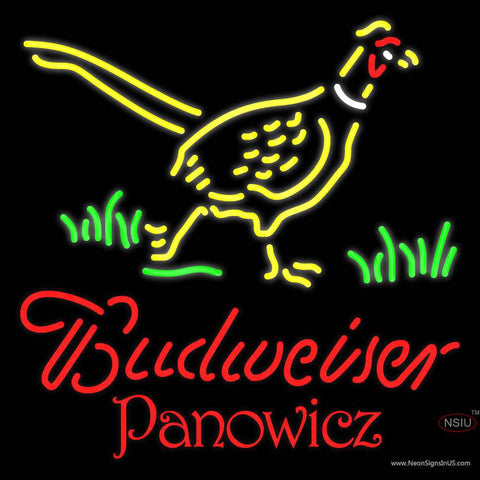 Custom Budweiser Nebraska Panowicz Pheasant Real Neon Glass Tube Neon Sign 7 