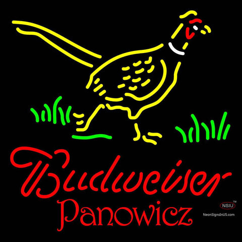 Custom Budweiser Nebraska Panowicz Pheasant Neon Sign 7 