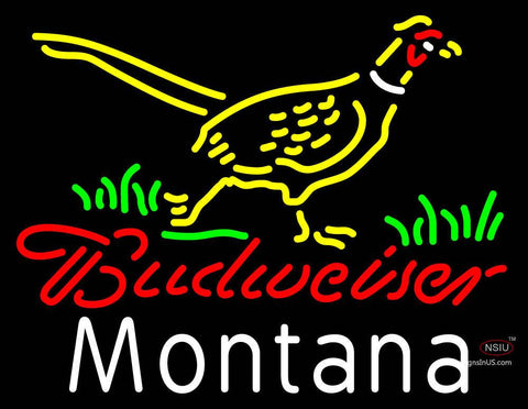 Custom Budweiser Pheasant Montana Neon Sign  