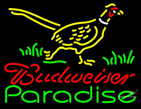 Custom Budweiser Roachs Cabin Pheasant Paradise Neon Sign  