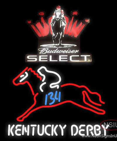 Custom Budweiser Select Kentucky Derby Logo Real Neon Glass Tube Neon Sign 