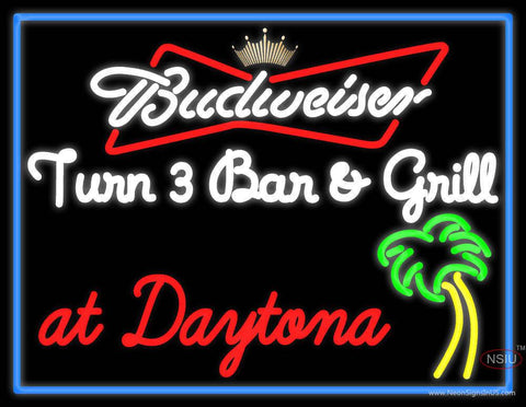 Custom Budweiser Turn  Bar And Grill Real Neon Glass Tube Neon Sign 