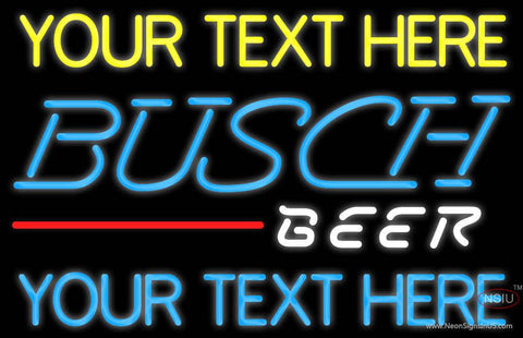 Custom Busch Beer Neon Beer Sign