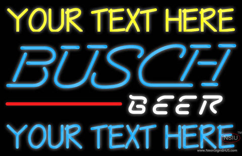 Custom Busch Beer Neon Beer Sign