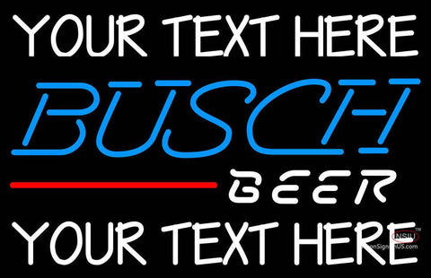 Custom Busch Beer Neon Beer Sign  