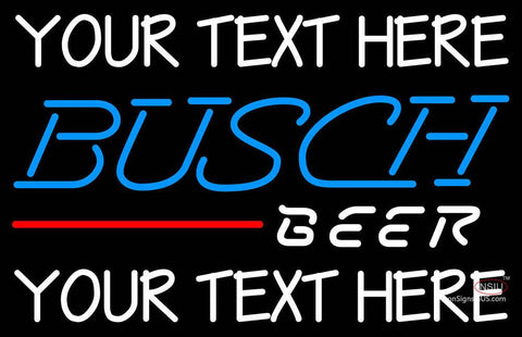 Custom Busch Beer Neon Beer Sign 