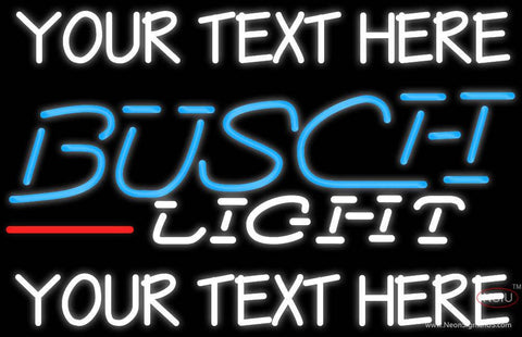 Custom Busch Light Neon Beer Sign