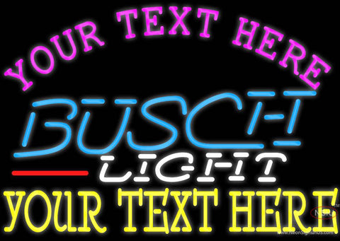 Custom Busch Light Neon Beer Sign