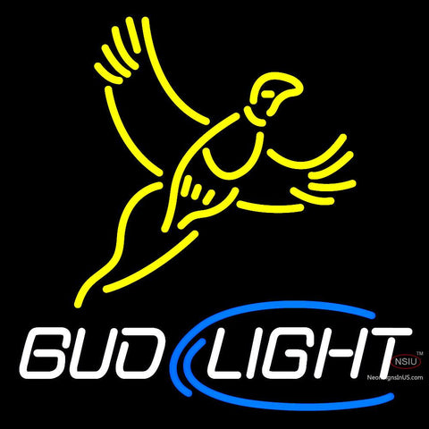 Yellow Busch Light Pheasant Neon Sign 