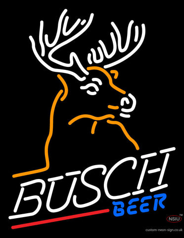 Busch Mountain Buck Neon Beer Sign