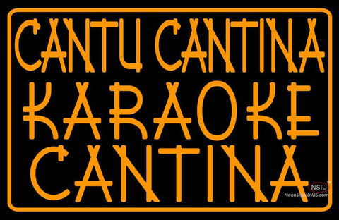 Custom Cantu Cantina Karaoke Cantina Neon Sign  