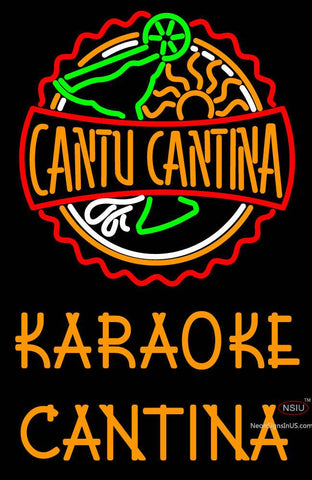 Custom Cantu Cantina Karaoke Cantina Neon Sign  