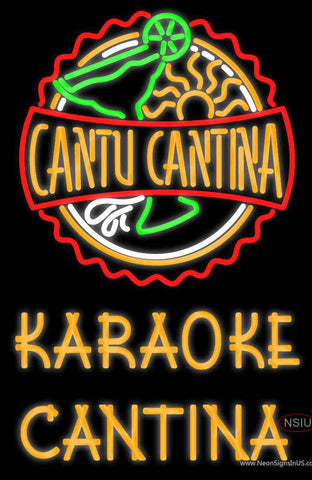 Custom Cantu Cantina Karaoke Cantina Real Neon Glass Tube Neon Sign 