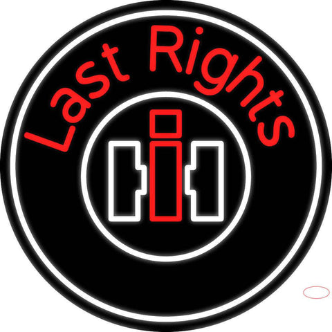 Custom Case Agriculture Last Rights Real Neon Glass Tube Neon Sign 