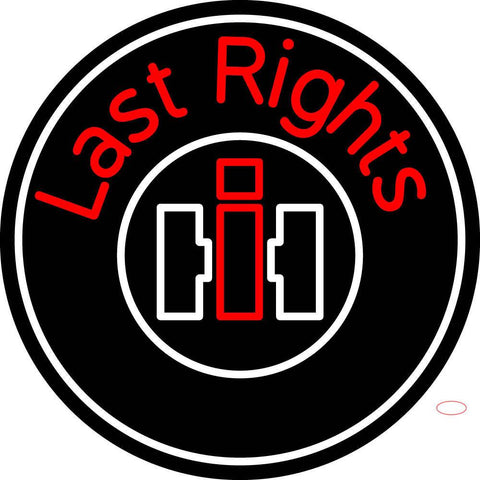 Custom Case Agriculture Last Rights Neon Sign  