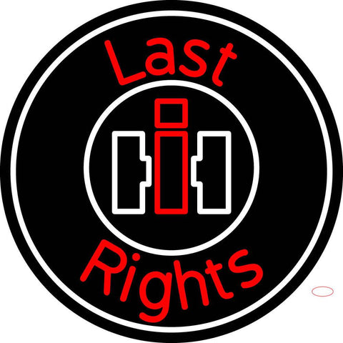 Custom Case Agriculture Last Rights Neon Sign  
