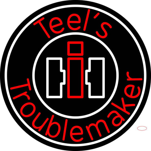 Custom Case Agriculture Teels Troublemaker Neon Sign  