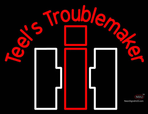 Custom Case Agriculture Teels Troublemaker Neon Sign  