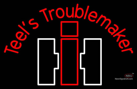 Custom Case Agriculture Teels Troublemaker Neon Sign  