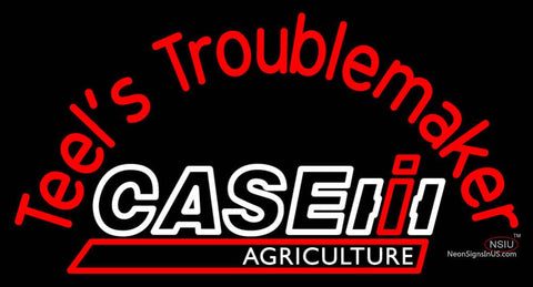 Custom Case Agriculture Teels Troublemaker Neon Sign  