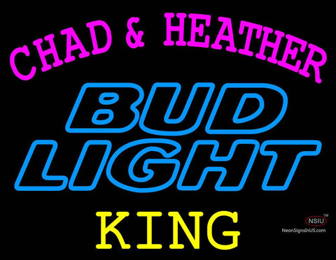 Custom Chad And Heather King Budlight Neon Sign  