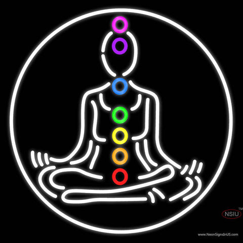 Custom Chakra Balancing Healing Real Neon Glass Tube Neon Sign 