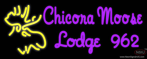 Custom Chicora Moose Lodge  Real Neon Glass Tube Neon Sign 