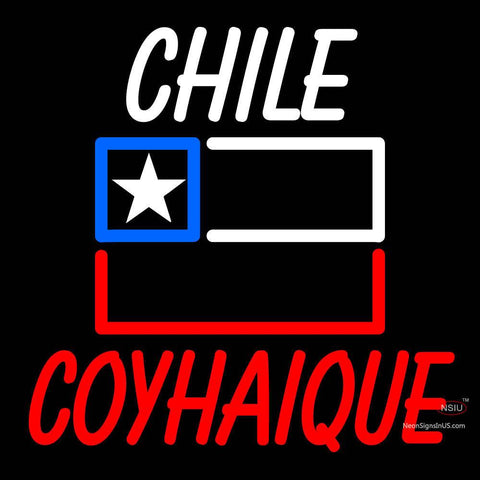 Custom Chile Coyhaique With Flag Neon Sign  
