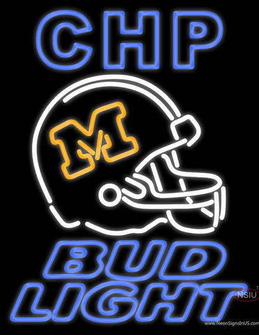 Custom Chp MU Tigers Football Helmet Bud Light Real Neon Glass Tube Neon Sign 