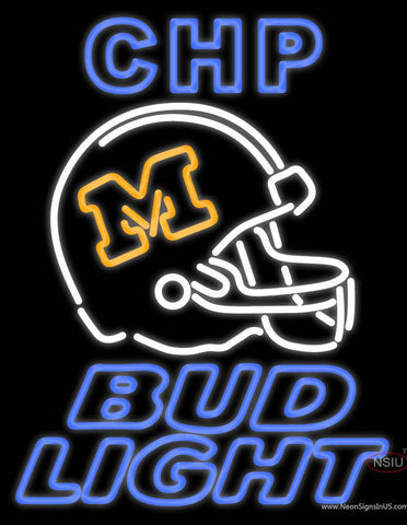 Custom Chp MU Tigers Football Helmet Bud Light Real Neon Glass Tube Neon Sign 