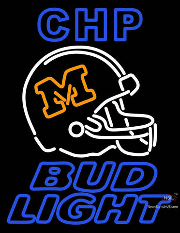 Custom Chp MU Tigers Football Helmet Bud Light Neon Sign  