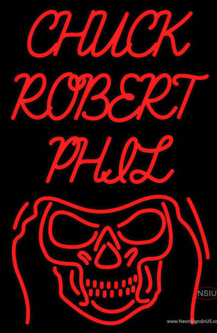 Custom Chuck Robert Phil Real Neon Glass Tube Neon Sign 