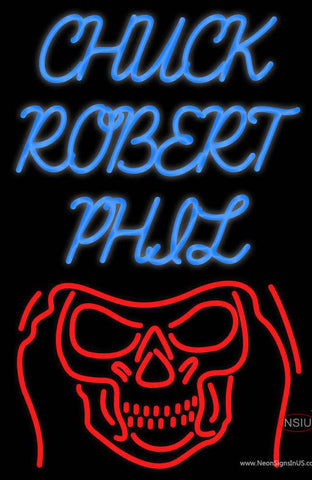 Custom Chuck Robert Phil Real Neon Glass Tube Neon Sign 
