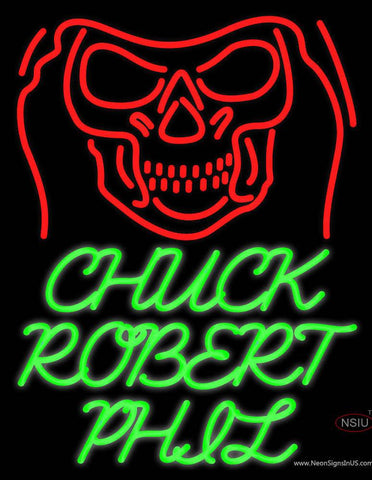 Custom Chuck Robert Phil Real Neon Glass Tube Neon Sign 