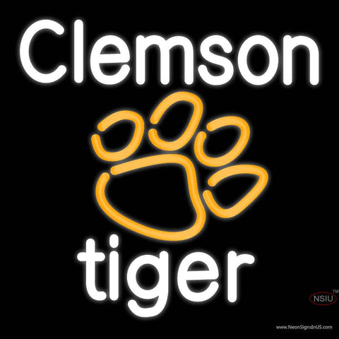 Custom Clemson Tiger Real Neon Glass Tube Neon Sign 