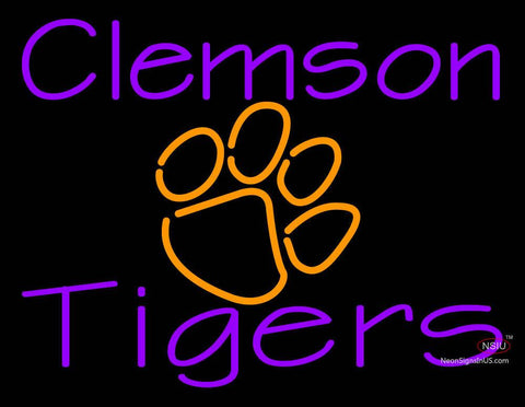 Custom Clemson Tigers Bud Light Logo Neon Sign  