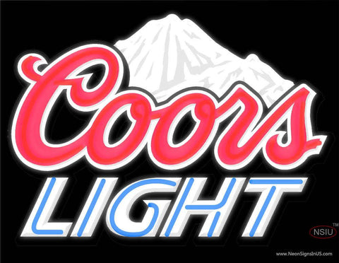 Custom Coors Light Logo Real Neon Glass Tube Neon Sign 