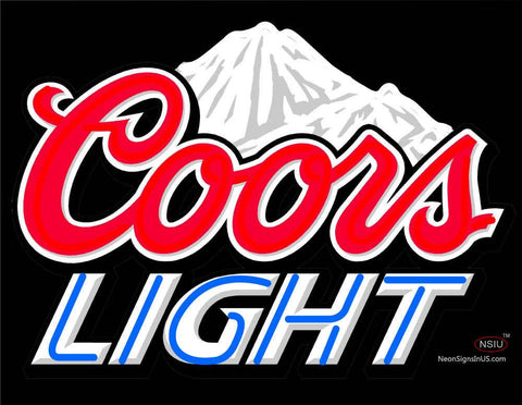 Custom Coors Light Logo Neon Sign  