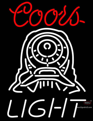 Custom Coors Light Silver Bullet Locomotive Neon Sign  