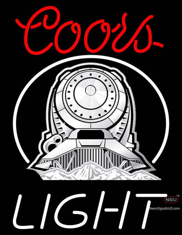 Custom Coors Light Silver Bullet Locomotive Neon Sign  