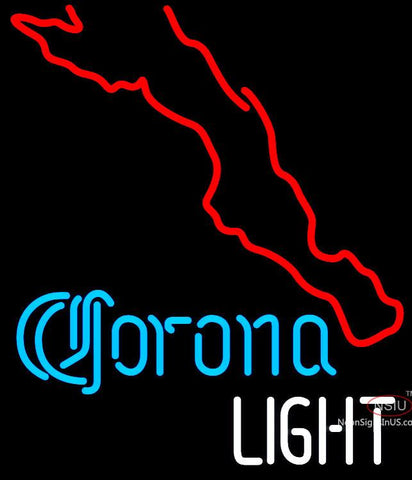Custom Corona Map Of Baja California Neon Sign 
