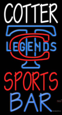 Custom Cotter Sports Bar Logo Real Neon Glass Tube Neon Sign 