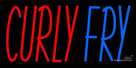 Custom Curly Fry Neon Sign  