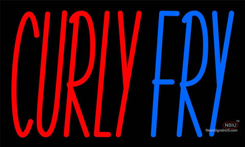 Custom Curly Fry Neon Sign  