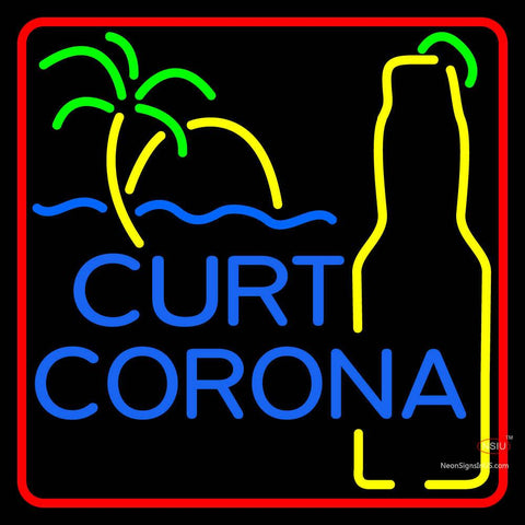 Custom Curt Corona Logo Neon Sign  