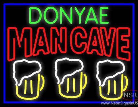 Custom Donyae Man Best Friend Beer Glasses Man Cave Real Neon Glass Tube Neon Sign 